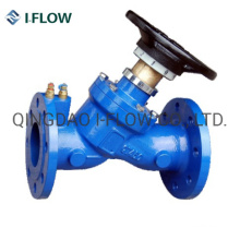 BS7350 Pn16 Static Balance Valve with Ductile Iron Body Rubber Lined Disc Fodrv